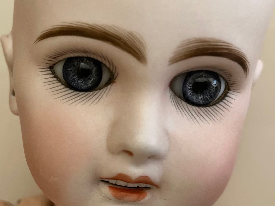 アンティーク ビスクドール ジュモー 1880年代 美白 TETE JUMEAU