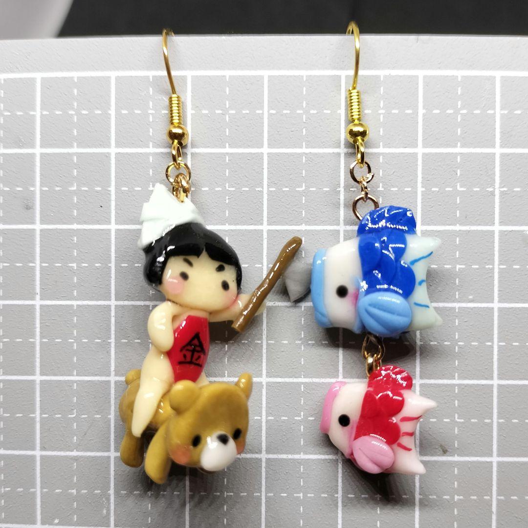 こどもの日　金太郎ピアス