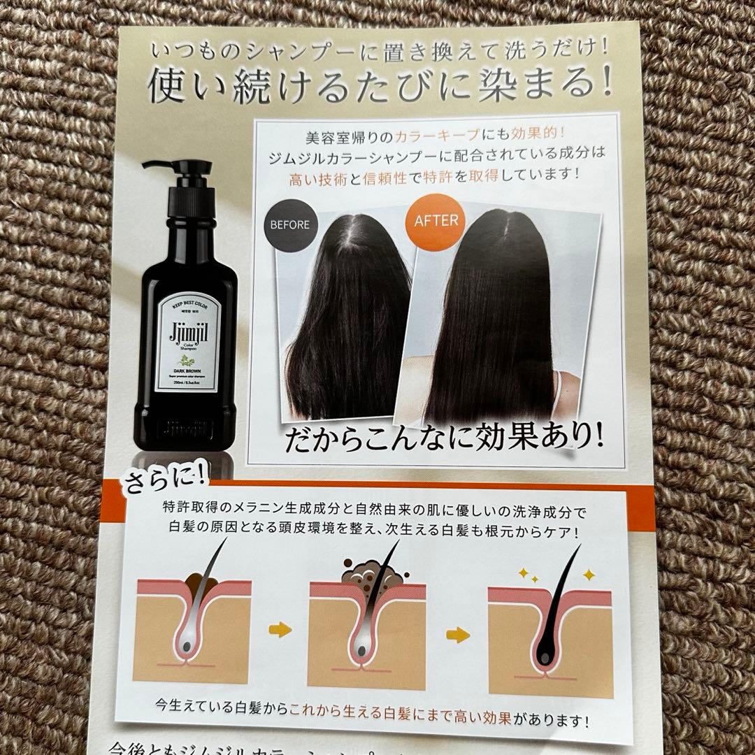 Jijijil ダークブラウン シャンプー 250ml2本セット