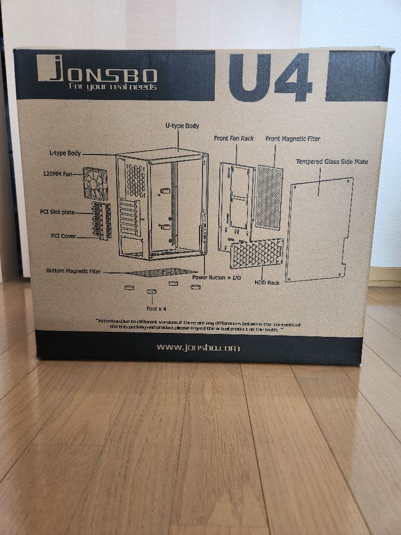JONSBO アルミPCケース U4BR（中古）セット