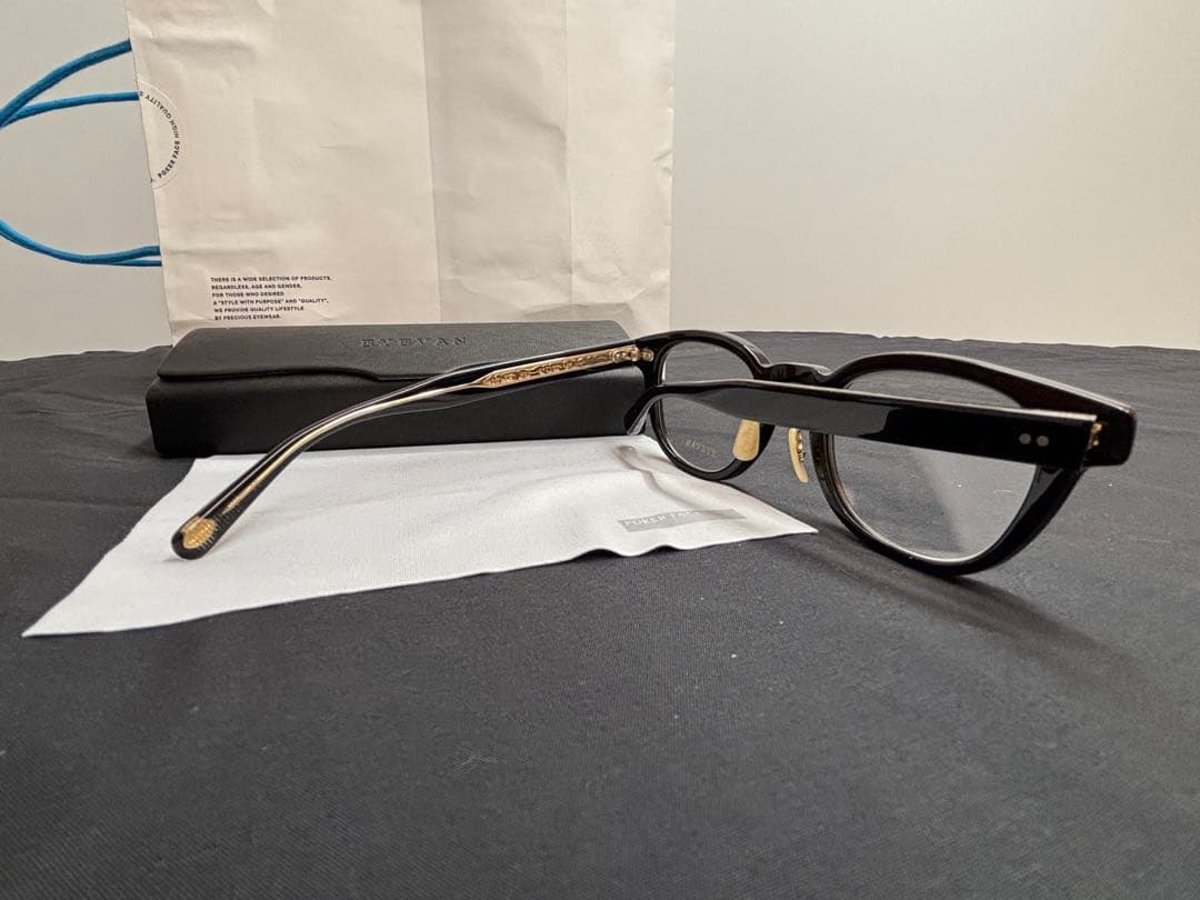 【未使用に近い】EYEVAN アイヴァン Webb-CP 47 PBK ブラック