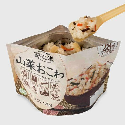 全国送料無料◆アルファー食品◆保存食 山菜おこわ50袋◆非常食防災災害アウトドア