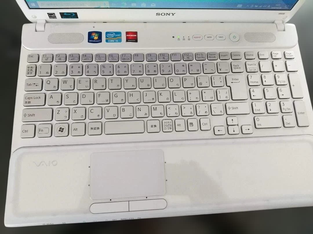 VAIO VPCCB メモリ6GB　HDD320GB　Windows10pro