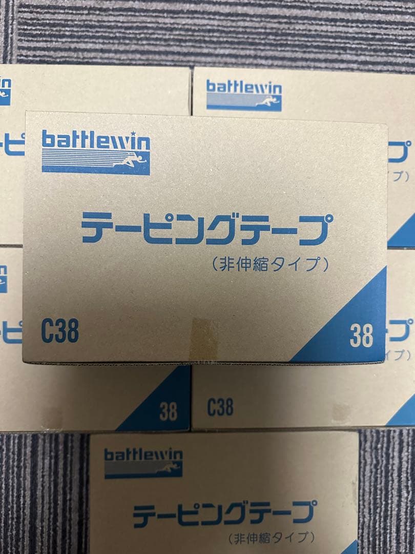 テーピング　ホワイト　非伸縮タイプ　38mm×12m 12個