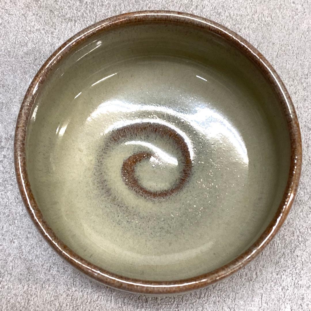 旅茶碗 5客 大塩正義 八代目正人 共箱 奈良絵 赤膚焼 茶道具 抹茶椀 小茶碗