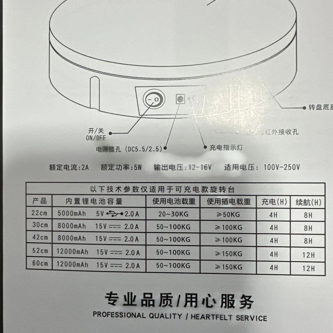 3Dレーザスキャナー用回転台 42cm