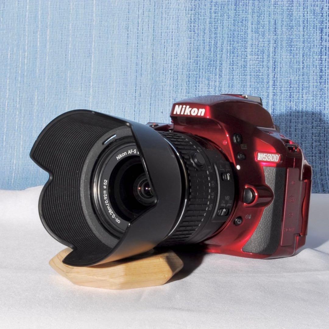 ✨Wi-Fi搭載モデル！レアカラー✨レッド✨D5300Ｗレンズキット✨