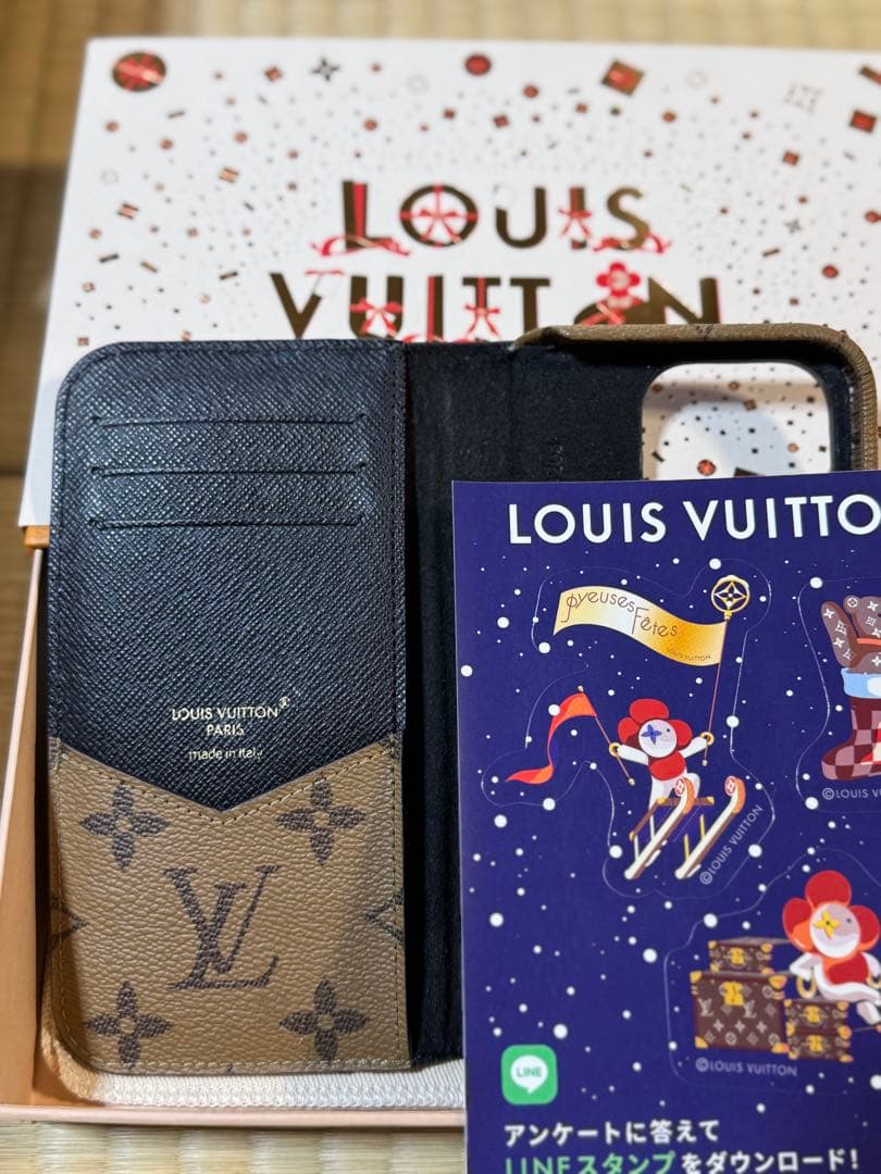 ルイヴィトン♡iPhone15 pro ケース モノグラムフォリオ 手帳型♡美品