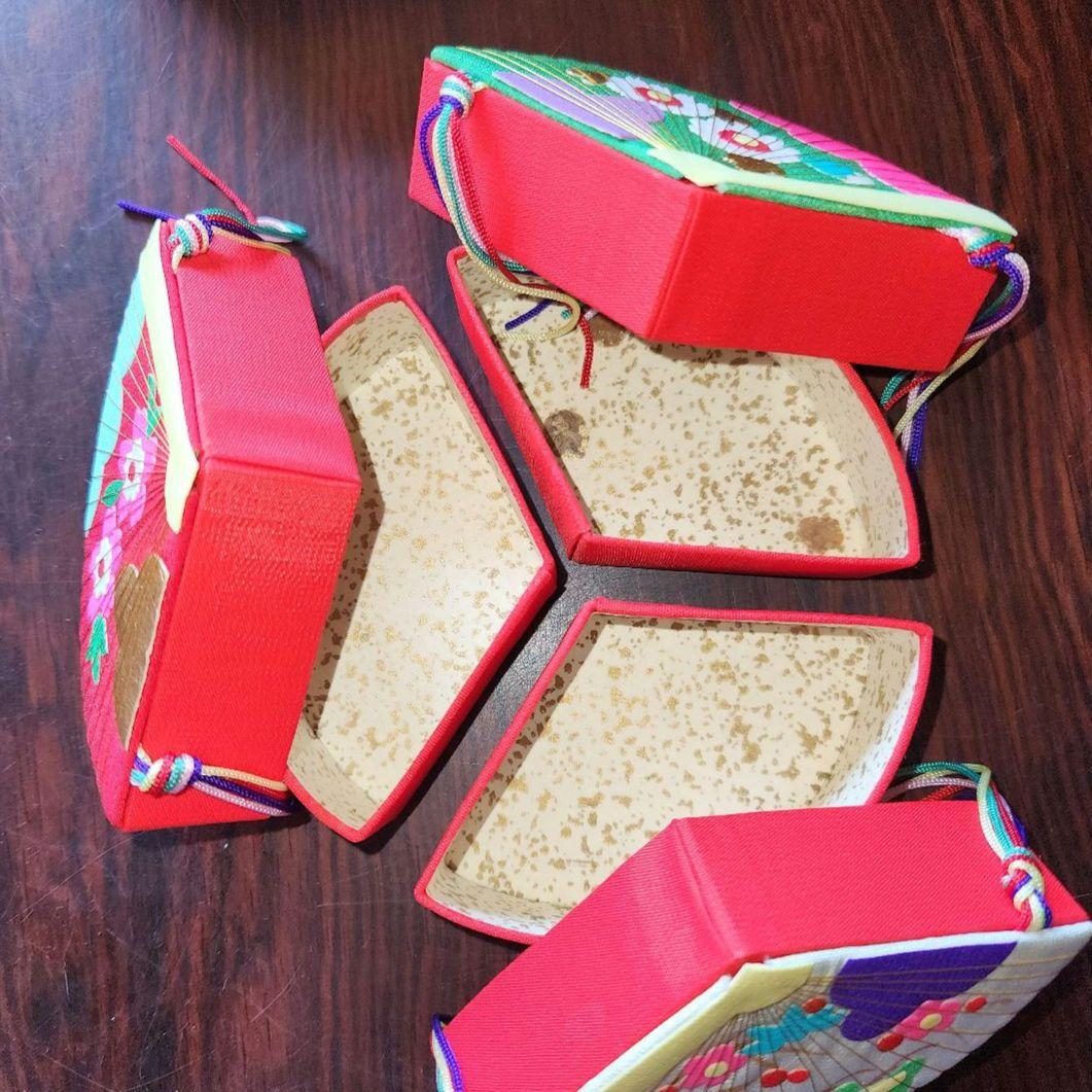 千代紙細工　京文庫　鉛筆　メモ帳　小物入れ　小引き出し　ミニ硯　8点セット売り
