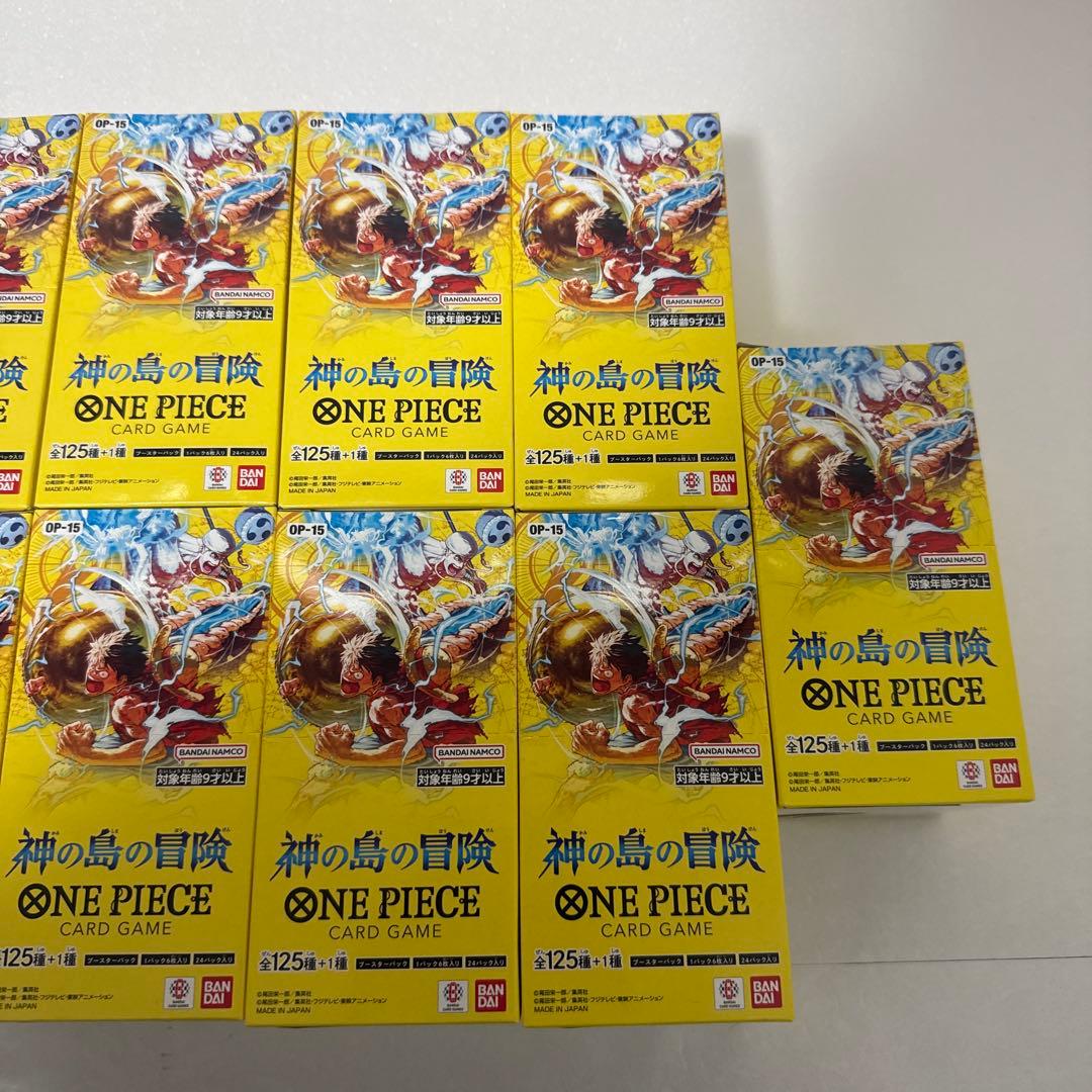 ワンピース　神の島の冒険　新品未開封テープ付き9BOX