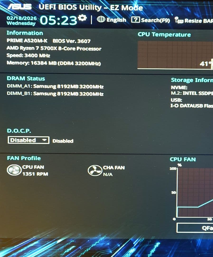 Samsung DDR4 3200 8GB ×2 計 16GB 【動作確認済】