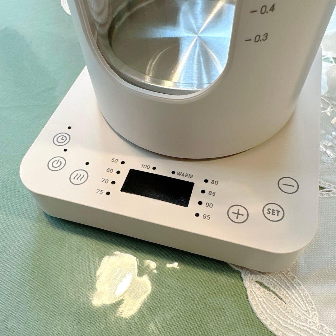 【ほぼ新品】BRUNO 温度調 マルチケトル 1.0L アイボリー