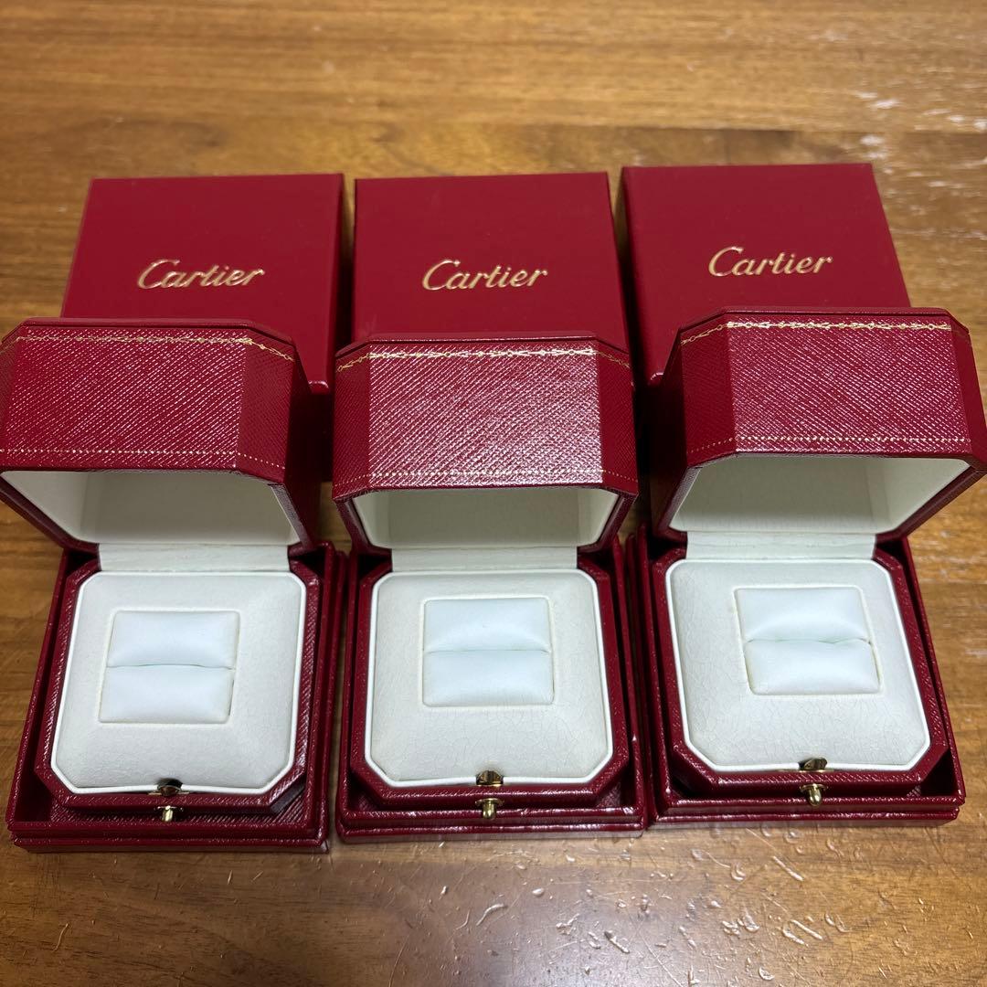 Cartier ショップ袋とリング空箱3点セット