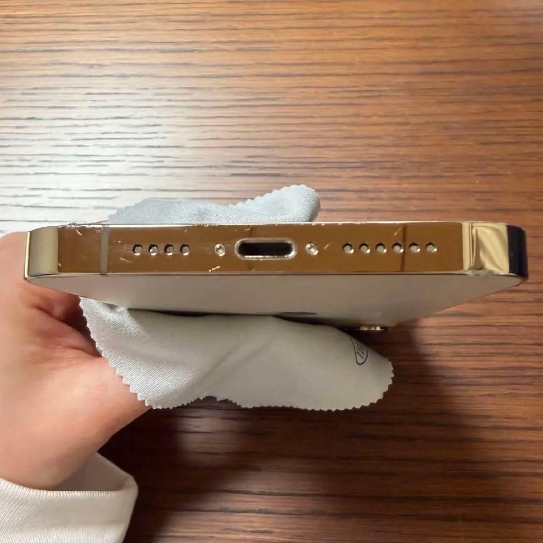 iPhone 13 Pro Max Gold 本体 背面ひび割れ