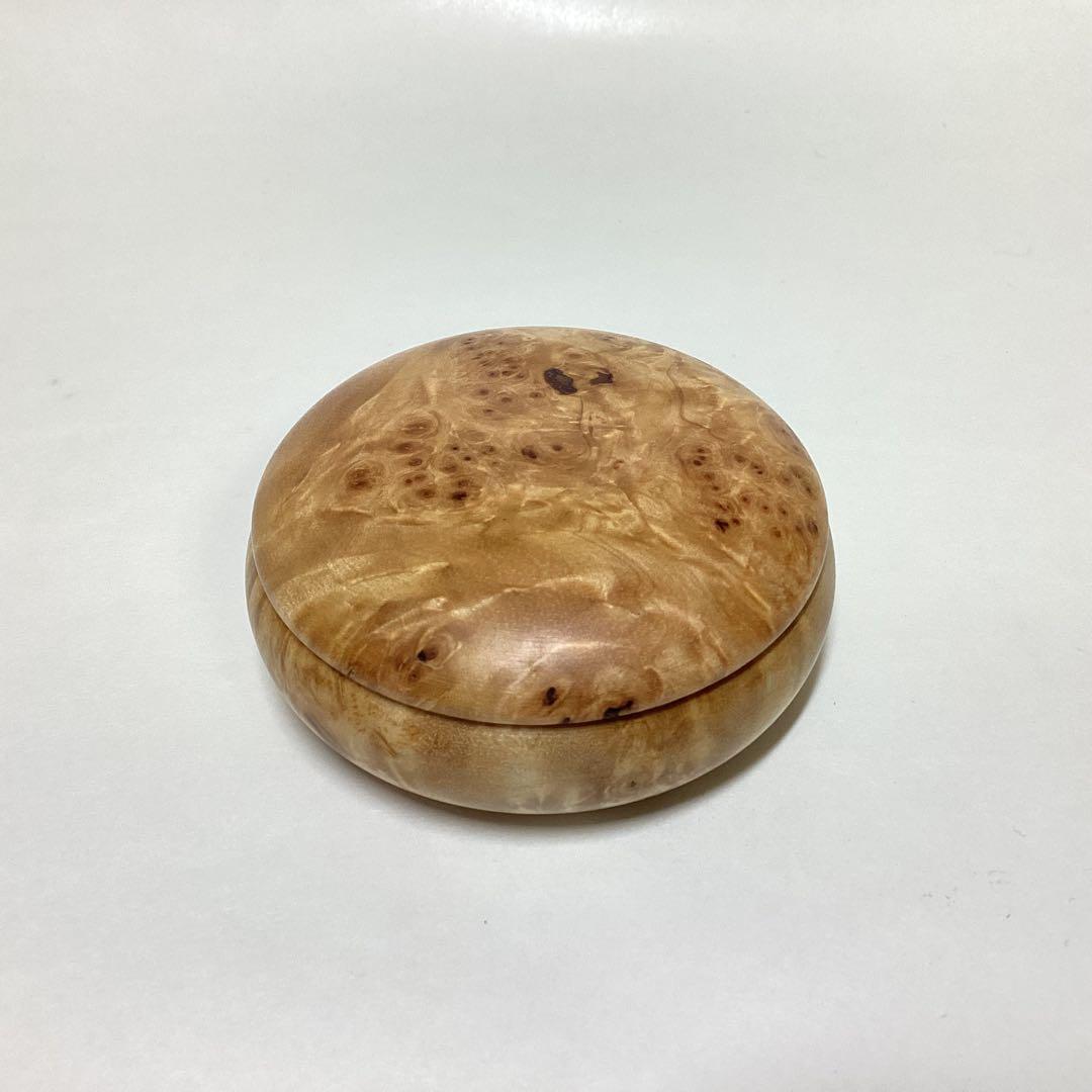 香合 平丸 竹一 木箱入 茶道具 古物品