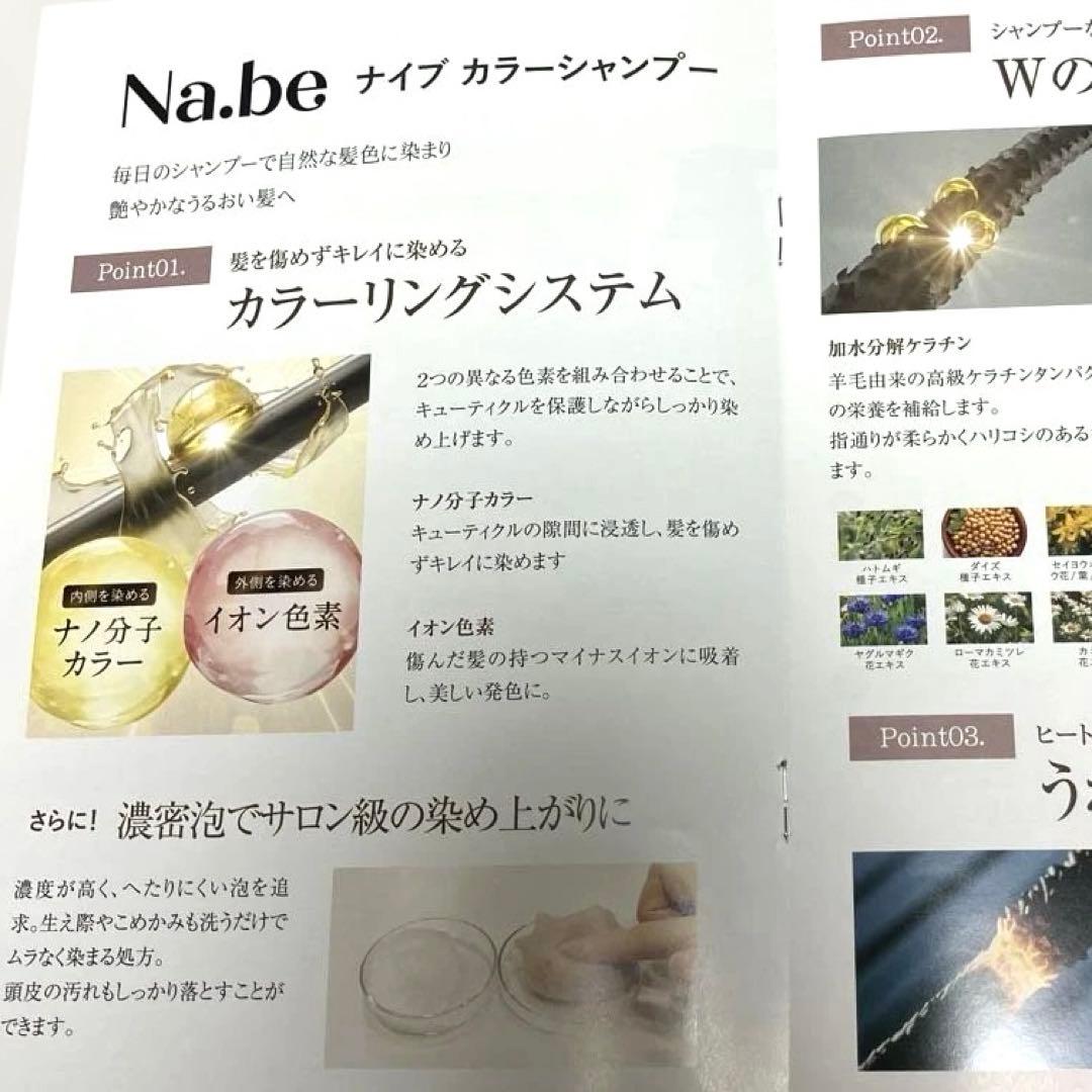 Na.be ナイブ　ヘアカラーシャンプー&トリートメント　モカブラウン