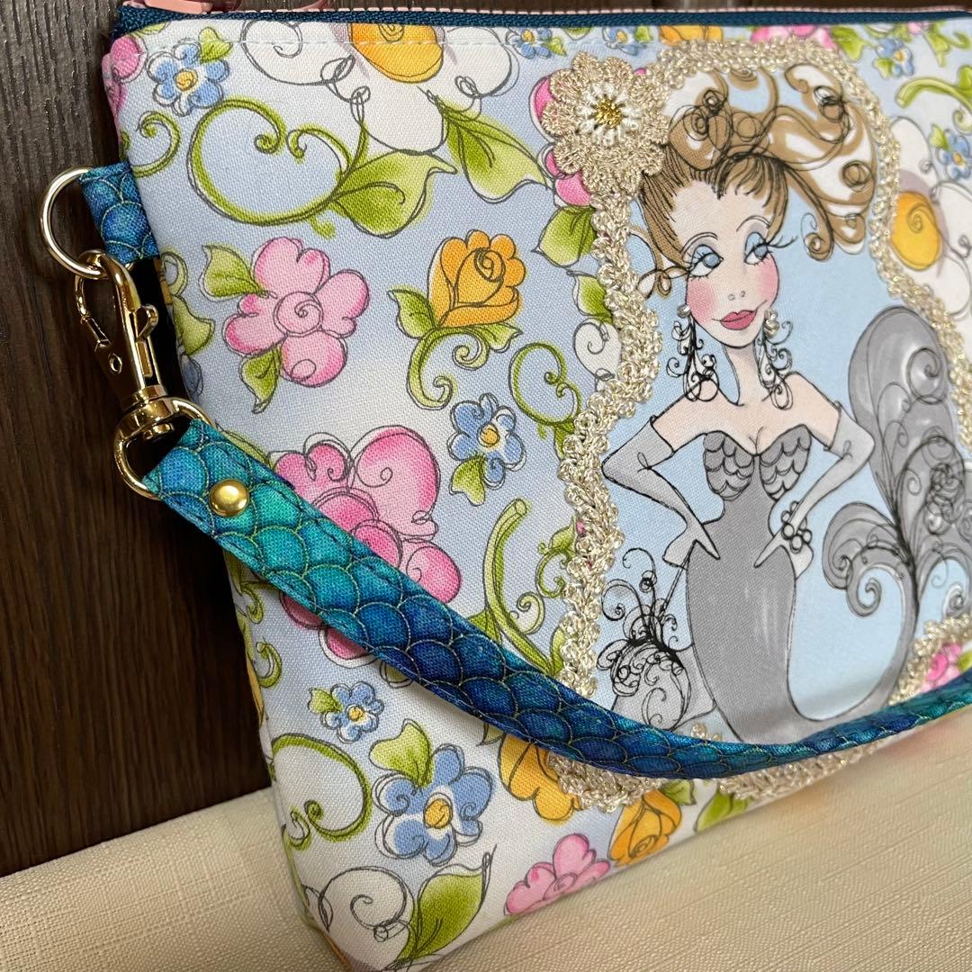 ♡20㎝ファスナーポーチ♡ハンドメイド　ロラライハリス