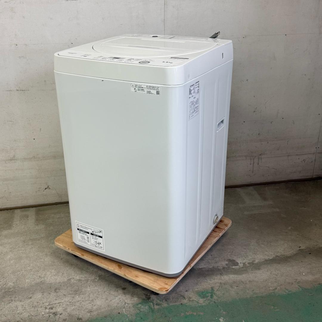 分解洗浄済み！ SHARP 洗濯機 小型 一人暮らし 5.5kg 2023年製
