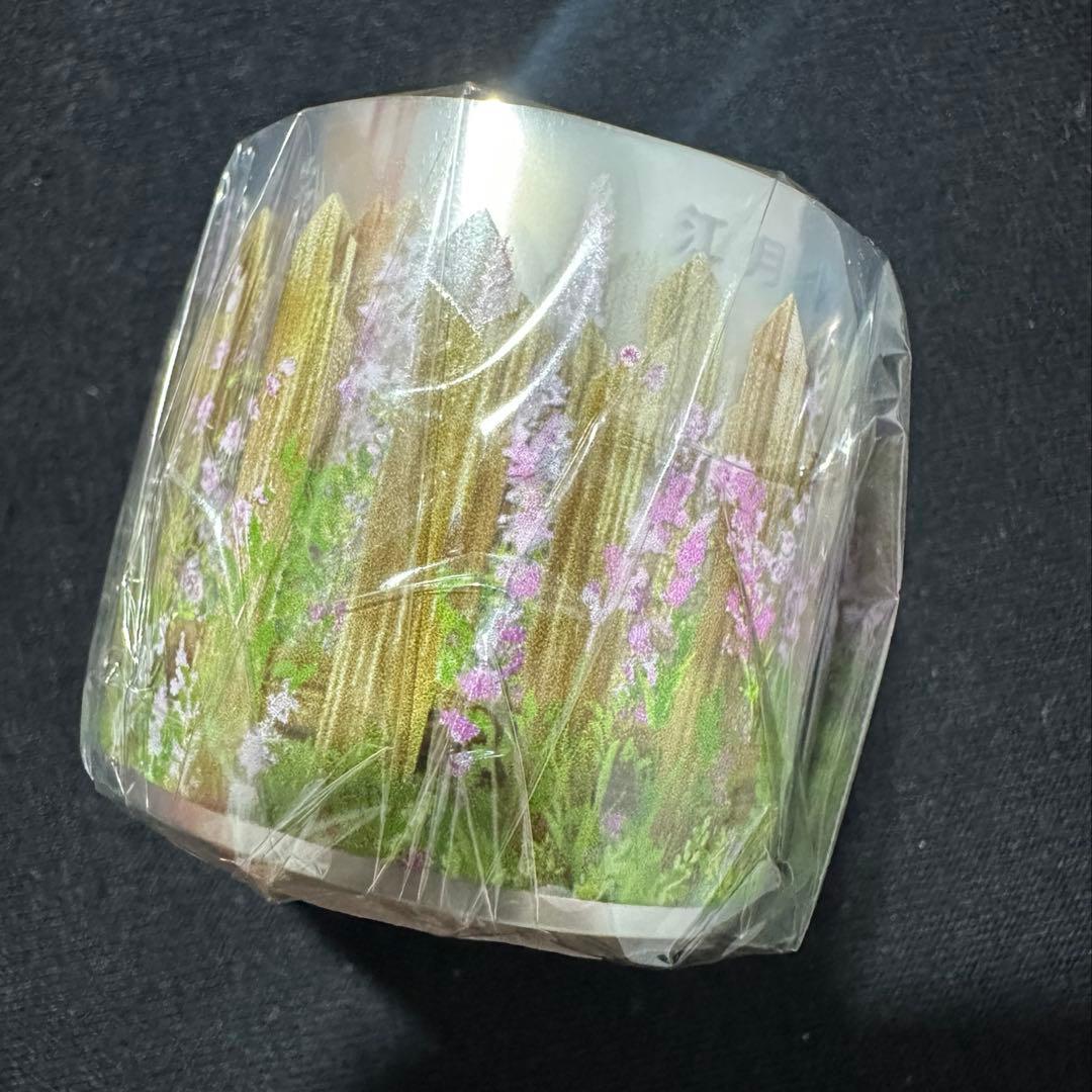 【9618】海外マステ　5m巻　PETマスキングテープ　木の柵　お花　背景装飾系