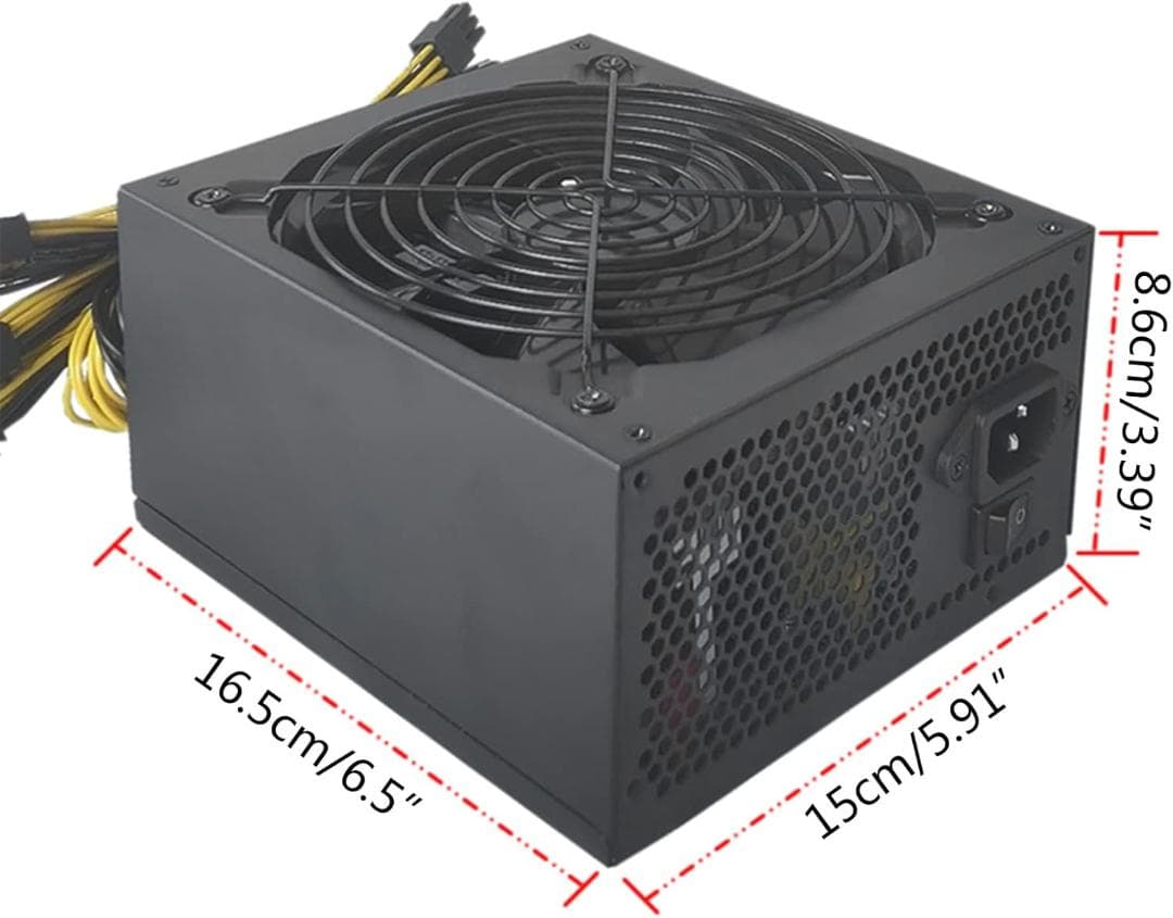 電源ユニット 2000W 12V V2.3 マイニング電源 10X 6pin