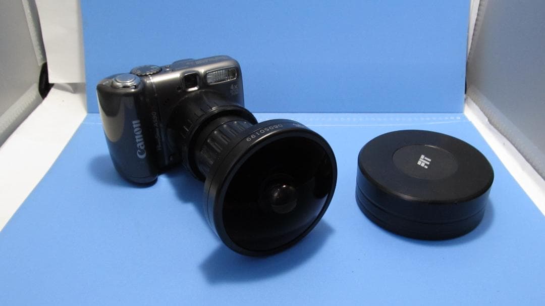 Canon PowerShot A590is + UWC-0195（超ワイド）