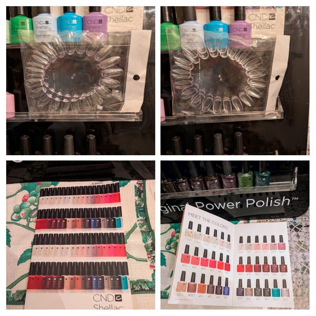 CND♥️Shellacジェルネイル４４本セット♥️専用ラック♥️クリアチャート