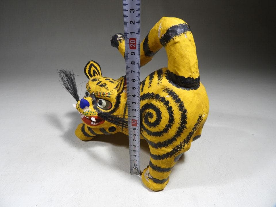 ●風情ある 郷土玩具 六点 福助 張り子虎 赤べこ 雪ん子 玉うさぎ 獅子頭