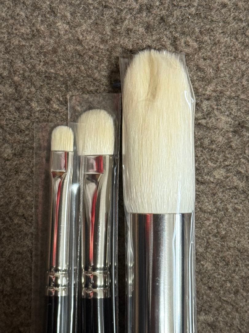 お値下げしました　新品未使用品　白鳳堂　ブラシ4本、石鹸、筆ぬぐいセット