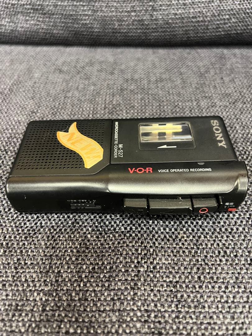 箱付きSONY M-527 マイクロカセットレコーダー 1980年代 通電のみ