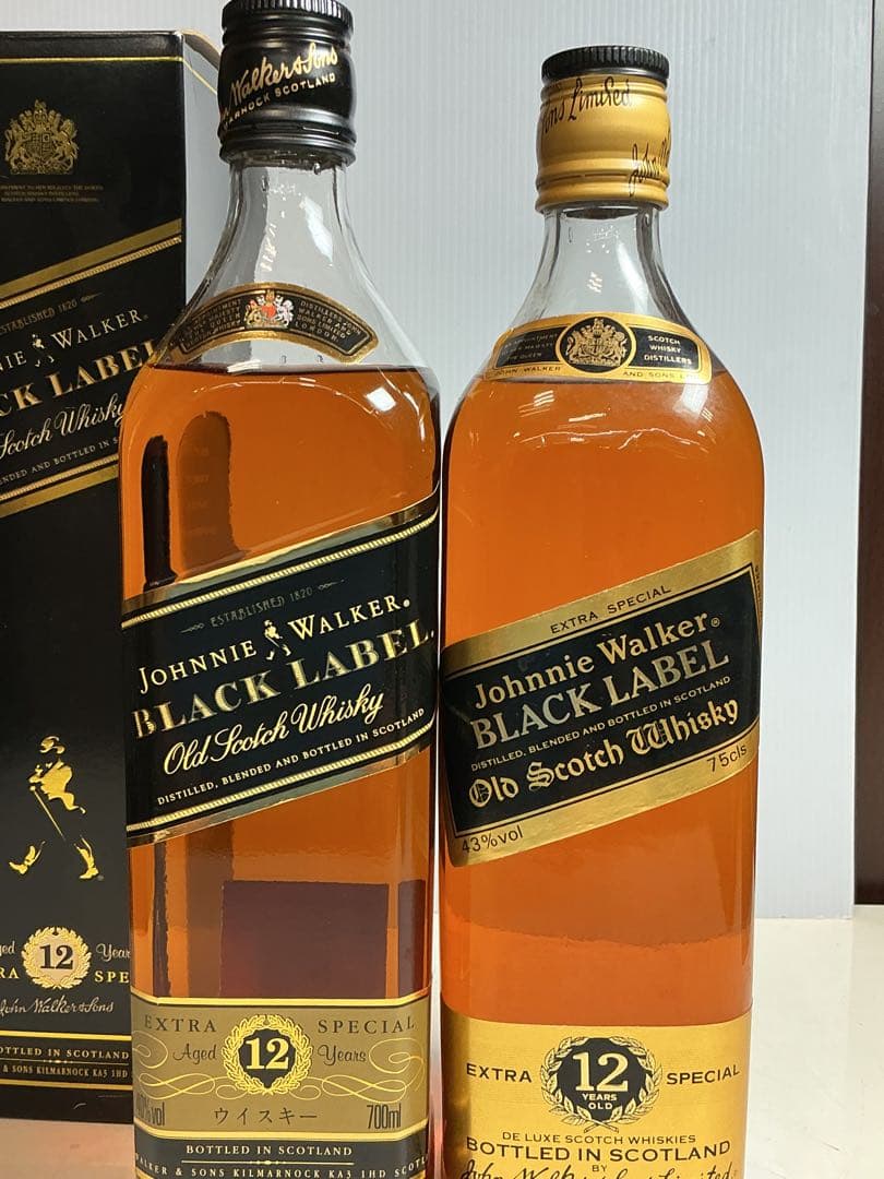 587［未開栓］Johnnie Walker Black Label 2本セット