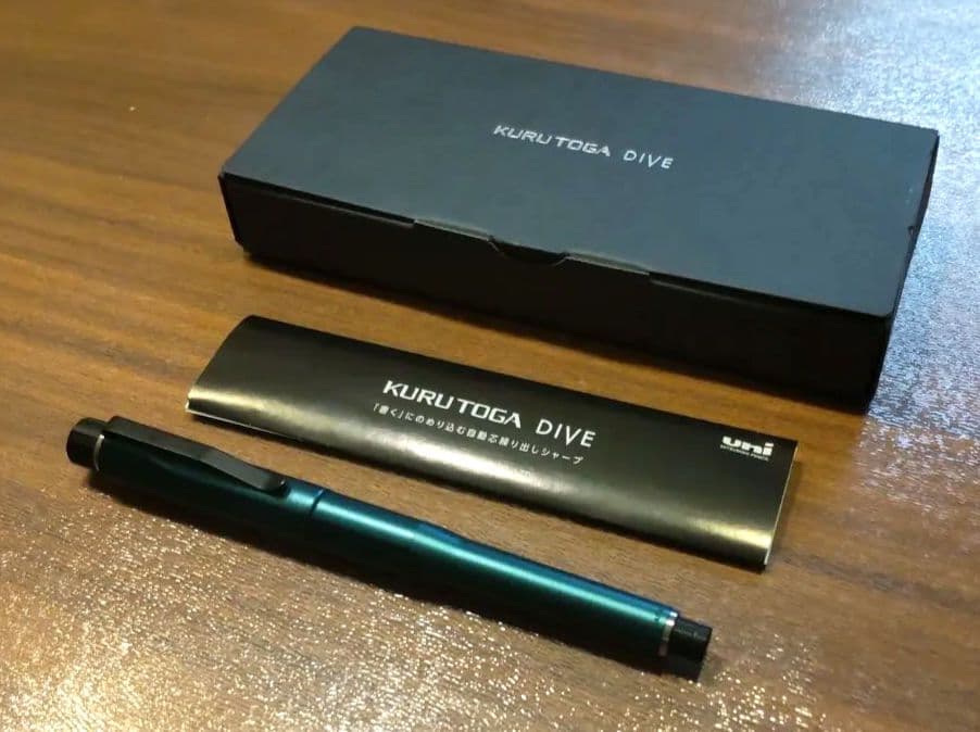 ❰美品❱KURUTOGA DIVE シャープペンシル 本体 デンスグリーン