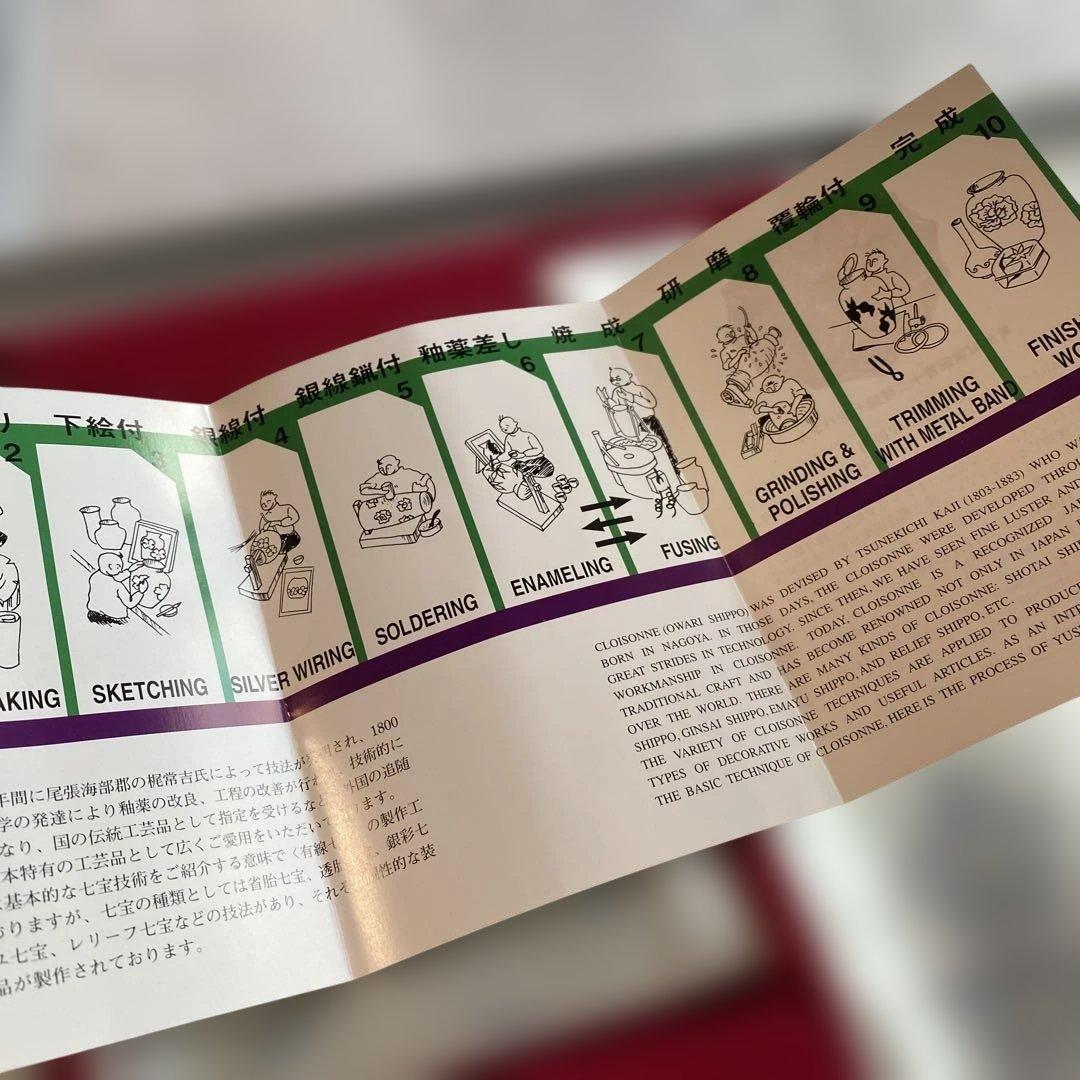 希少　新品未使用　安藤七宝店　七宝焼　小皿　ANDO クロワゾネ　工芸品