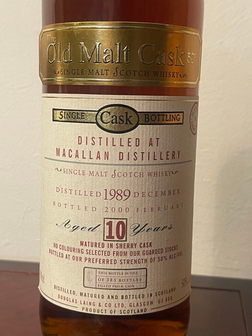 マッカラン10年　ダグラスレイン　1989-2000 限定385本