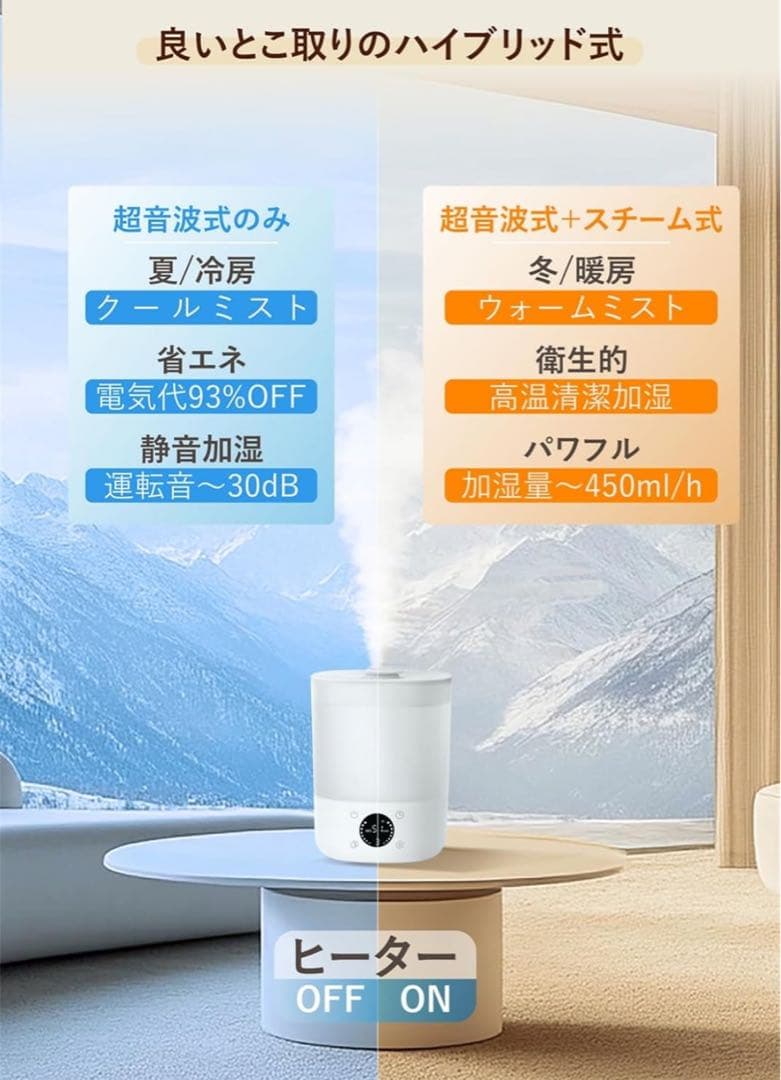 特別限定価格！新品未使用！【超大特価50%off！】加湿器