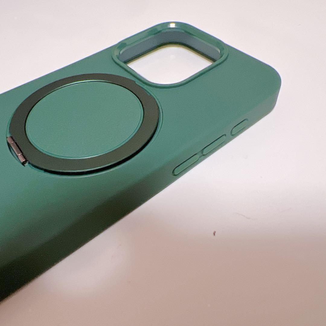 iPhone 15 Pro スマホケース　 マット　深緑