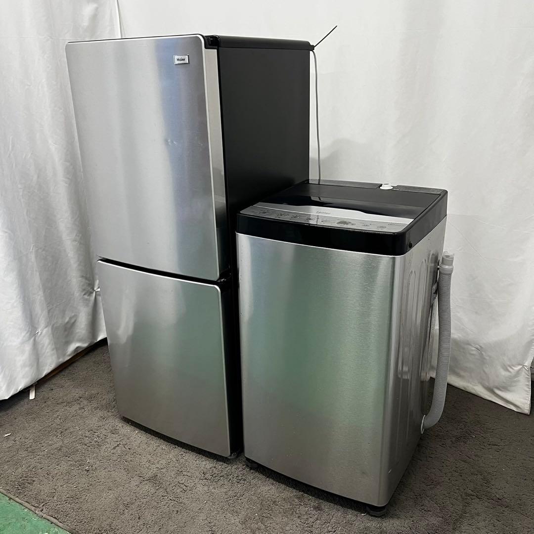 180　洗濯機　冷蔵庫　24年製　小型　家電セット　シルバー　設置無料　安い‼️