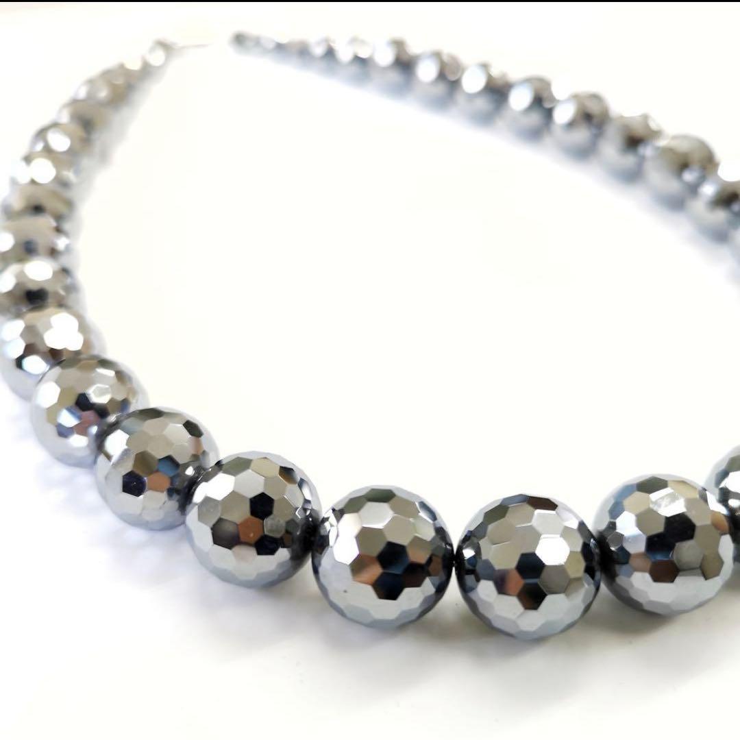 テラヘルツ 14mmネックレス 52cm silver925 ミラーカット
