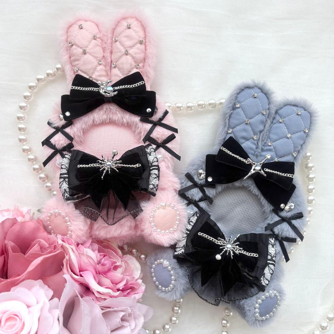 トウコ　おすわりぬい服２点　ブルー　ピンク　にじぱぺっと