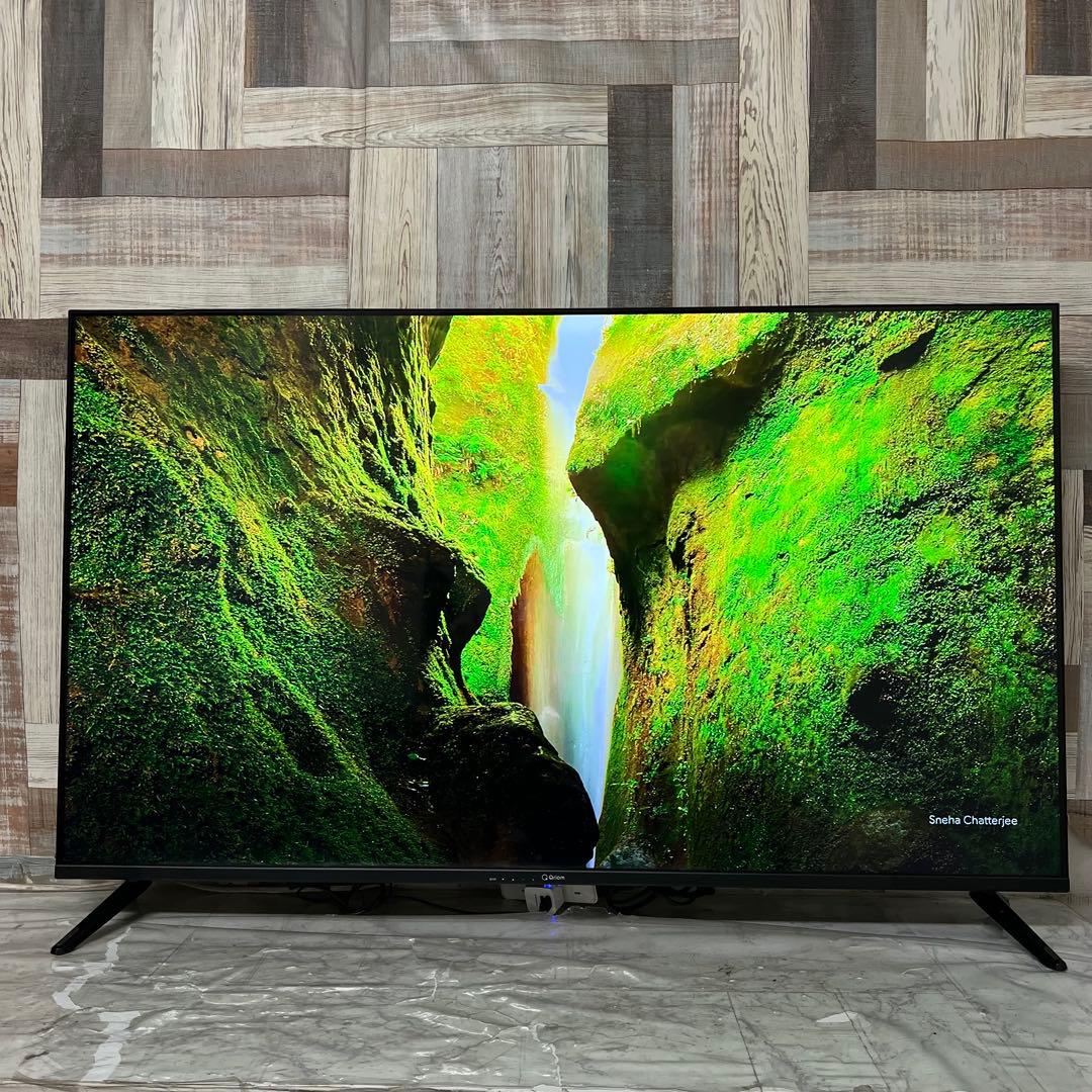 全国送料込❣️Qriom 山善4K50V型ネット動画対応スマートテレビ2024年製