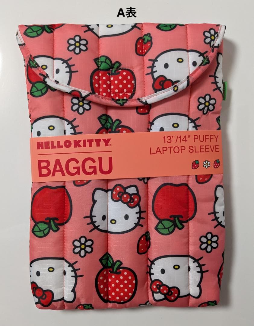 \"BAGGU\" 13インチ PCケース ハローキティ＆アップル柄　サンリオ　新品