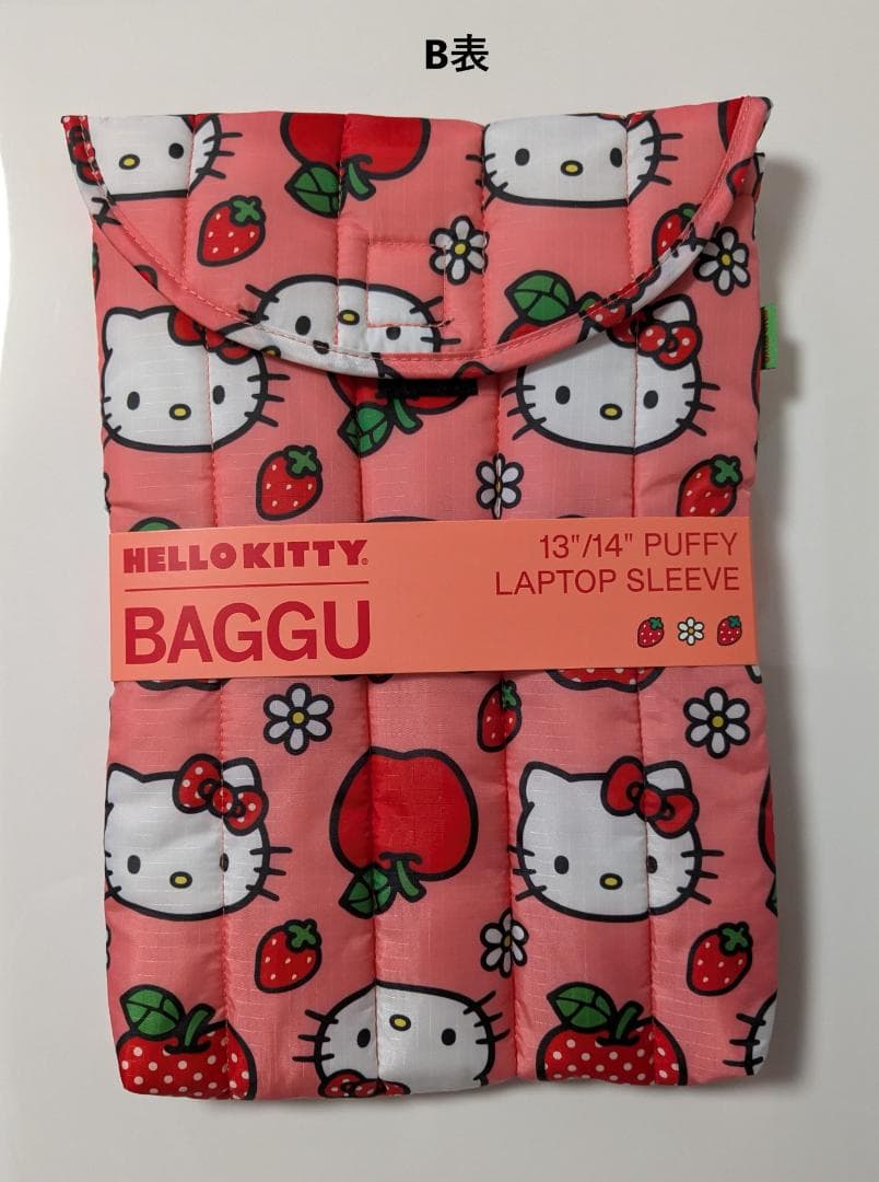 \"BAGGU\" 13インチ PCケース ハローキティ＆アップル柄　サンリオ　新品