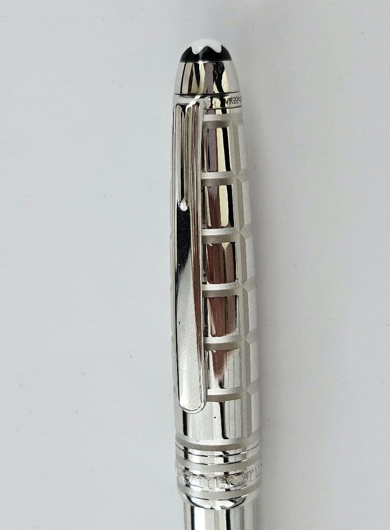 【純正】美品　 MONTBLANC ボールペン プラチナプレートファセット