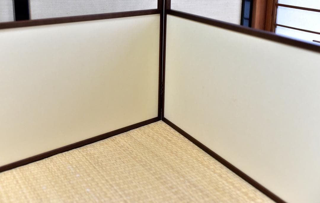 こまつなぎ　風炉先屛風【極上品】お茶道具／共箱