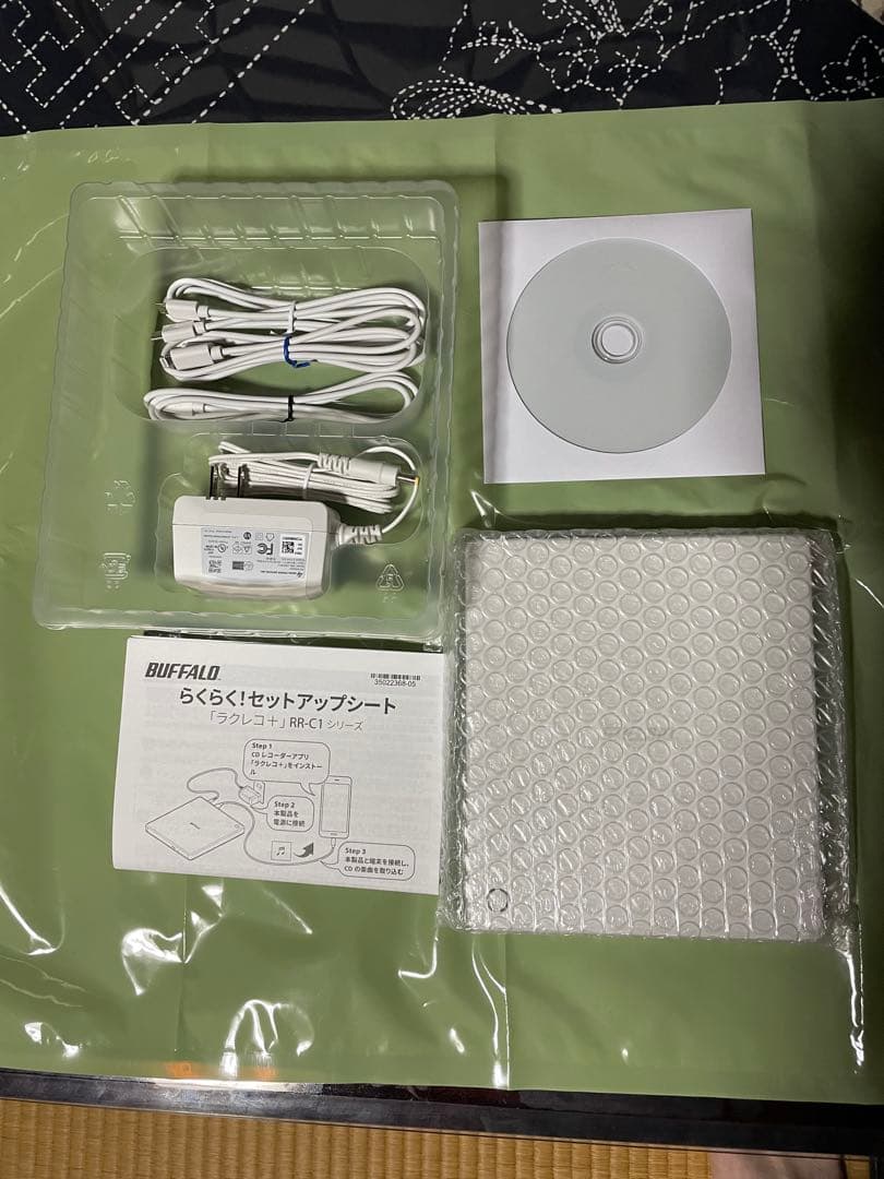 ラクレコ＋ バッファロー スマホ用CDレコーダー ホワイト BUFFALO
