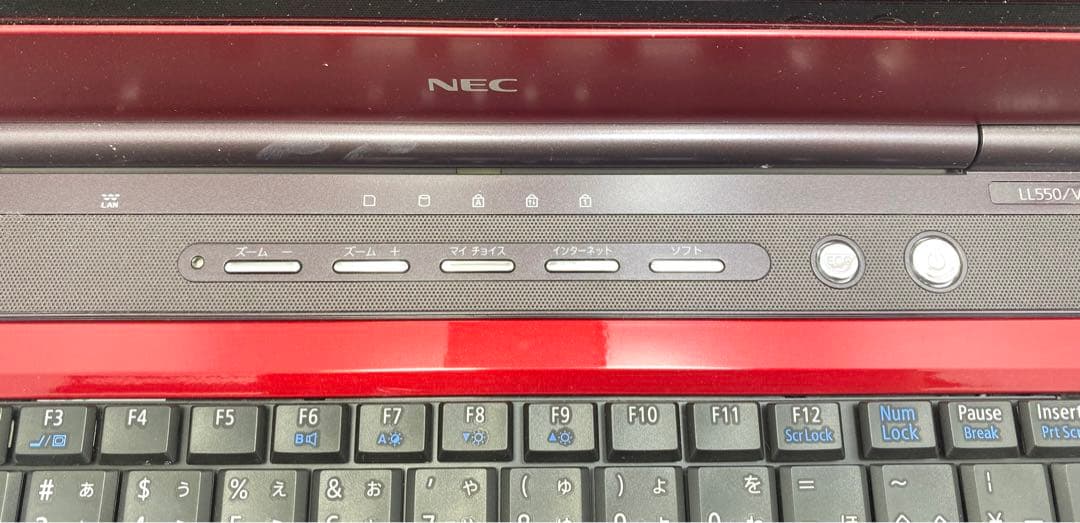 NEC LaVie ノートPC レッド ACアダプター付き