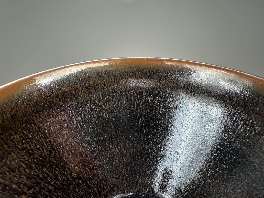 UM19-2 中国美術　建窯　天目茶碗　在銘　作家品　茶碗　茶器