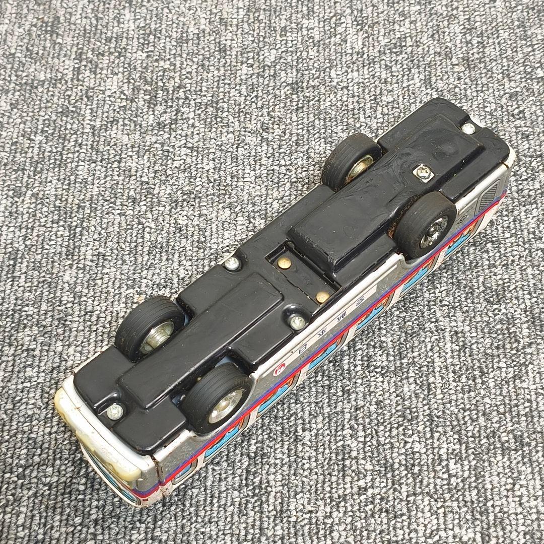 日本航空バス アンティーク 金属製 ブリキ　おもちゃ　レトロカー　バス