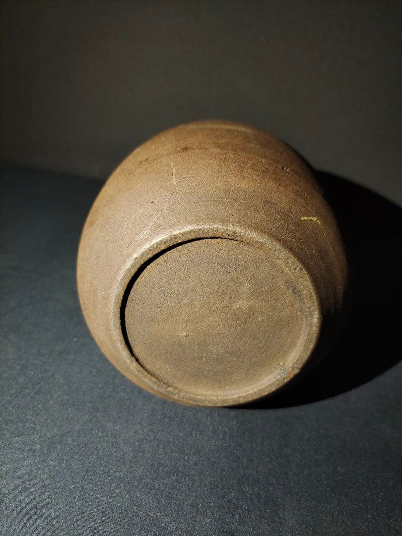 古陶磁　水指　 塗蓋　 茶道具　古備前　古丹波　古唐津　焼き物　蟹　骨董品　無傷
