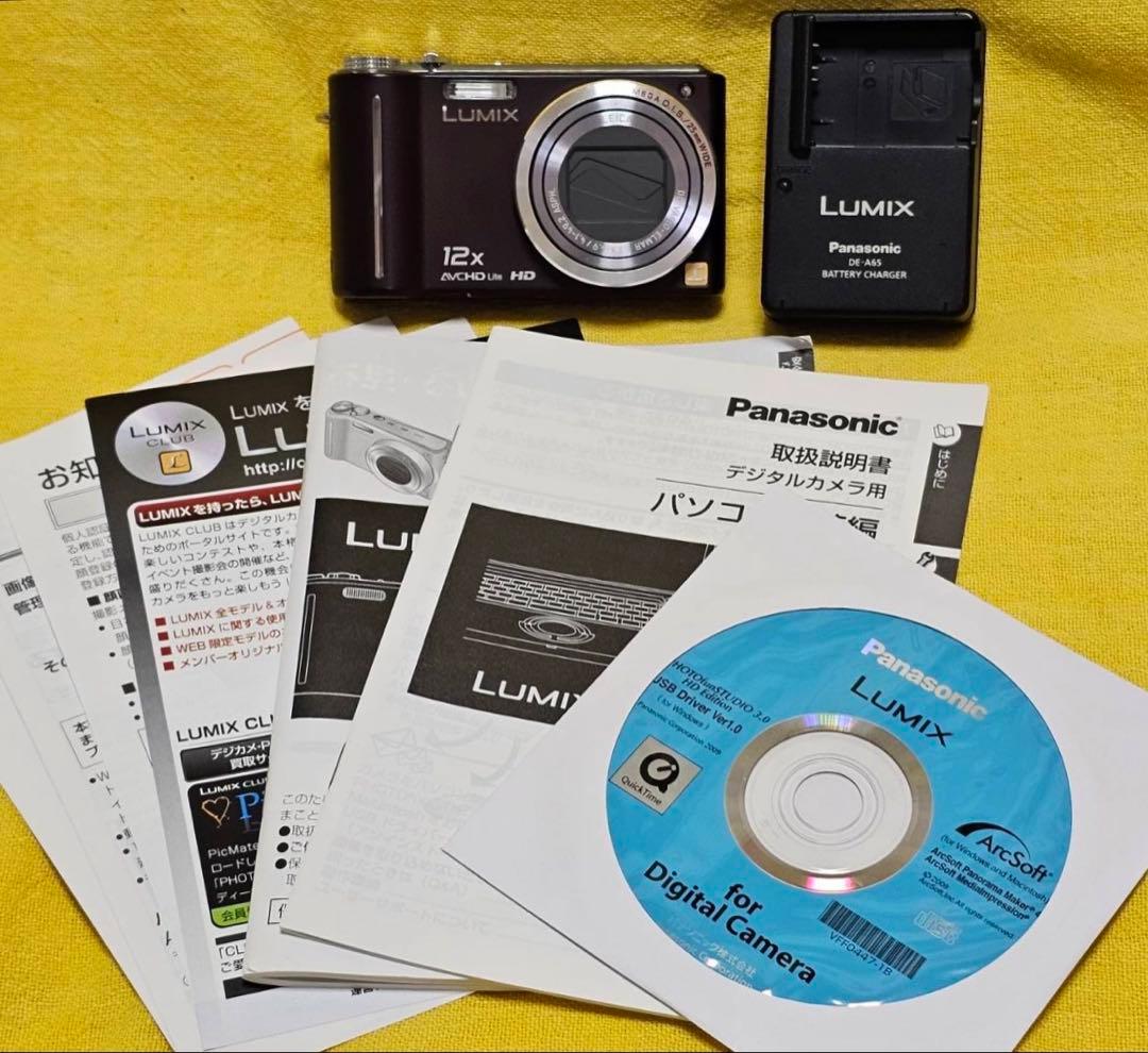 Panasonic デジタルカメラ DMC-TZ7 バッテリー 充電器 付き