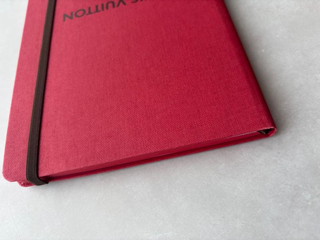 ルイヴィトン　レッド　ノート　Louis Vuitton　赤　メモ帳
